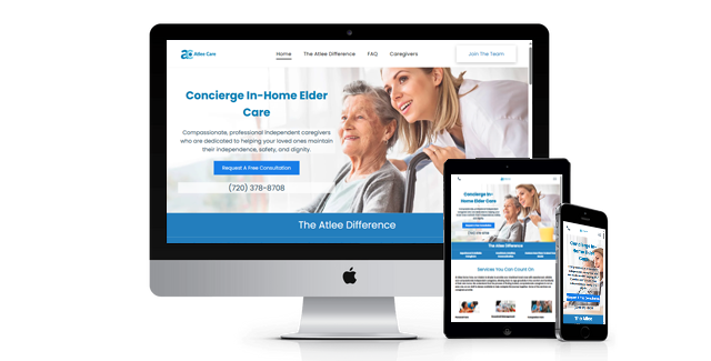 Atlee Care website design screenshot