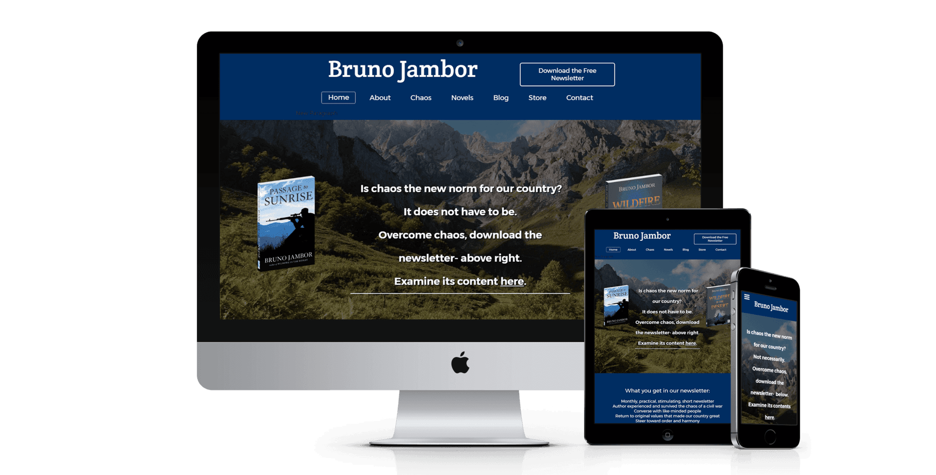 Bruno Jambor website design screenshot