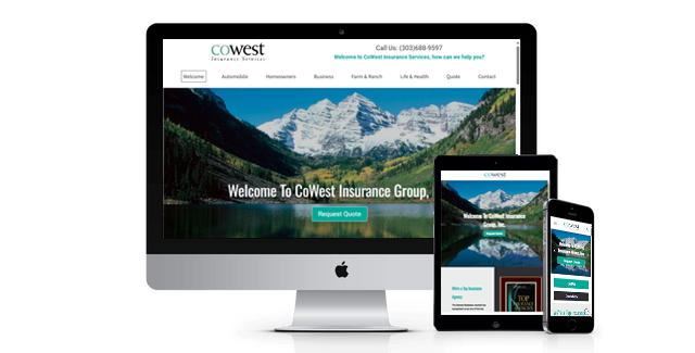 Cowest Insurance Service website design screenshot
