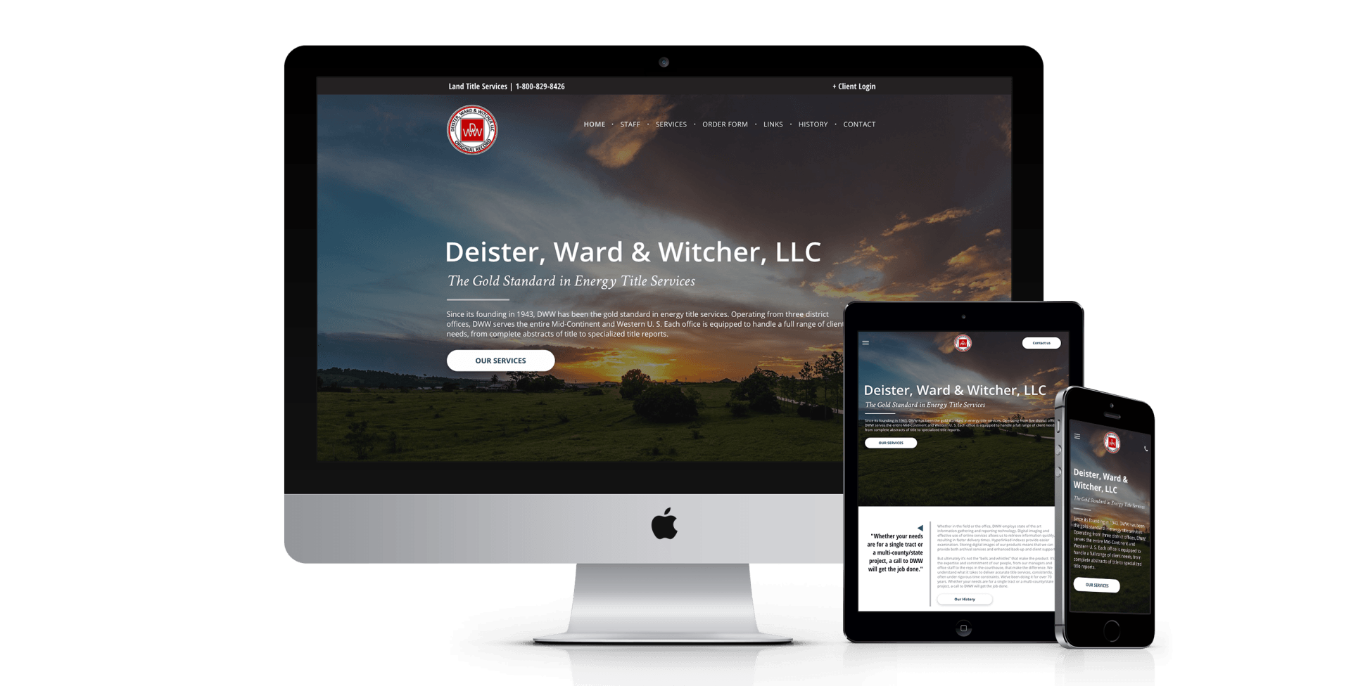 DWW website design screenshot