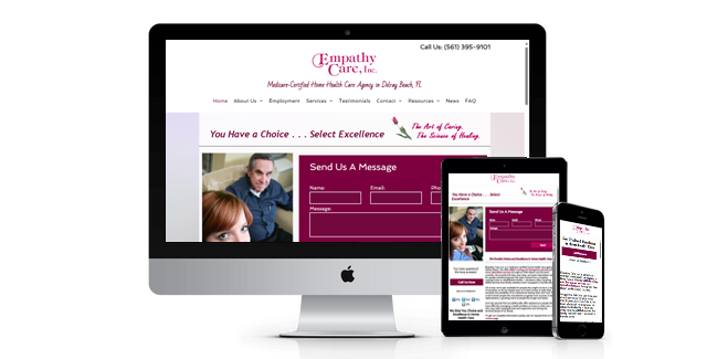 Empathy Care website design screenshot