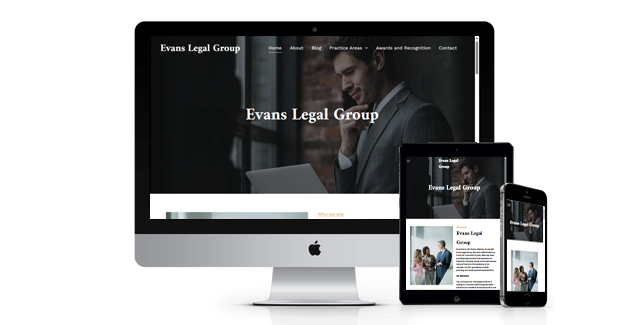 Law firm website design example