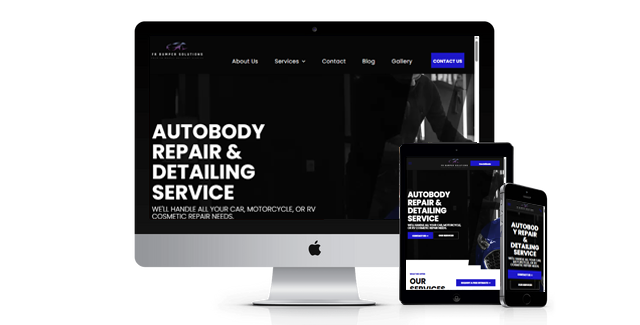 Fr Bumper Solutions website design screenshot