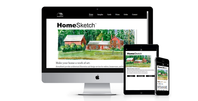 HouseSketch website design screenshot