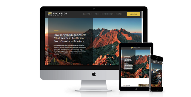 Ironside Capital website design screenshot