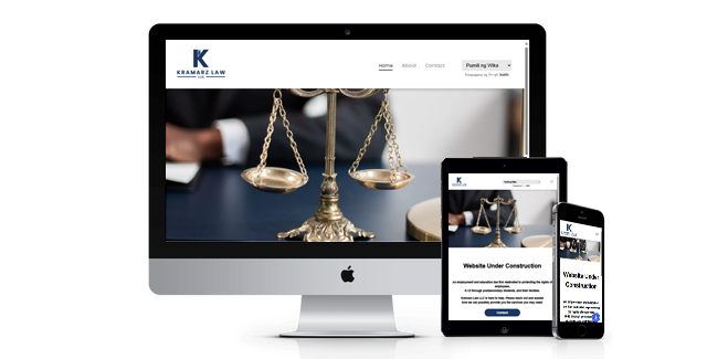 Kramarz Law website design screenshot