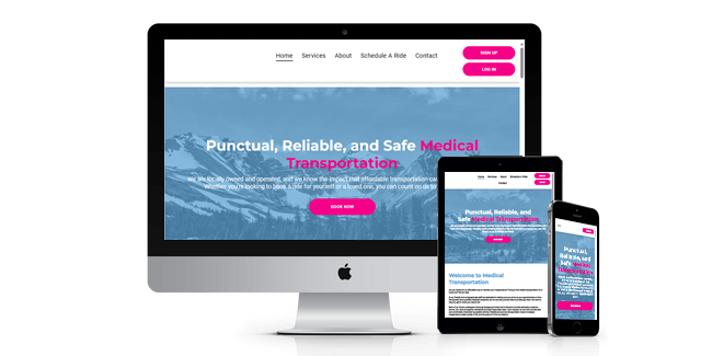 MDT Transit website design screenshot