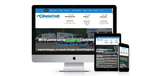 Master Craft website design screenshot