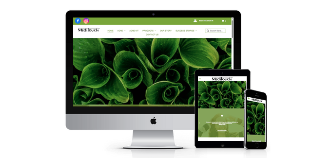 Meditouch website design screenshot