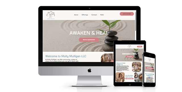 Molly Mulligan website design screenshot