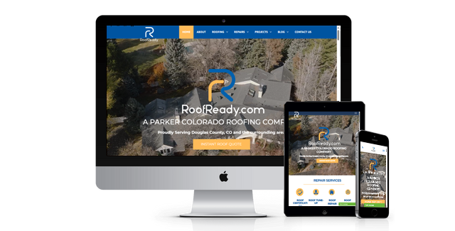 Roof Ready website design screenshot