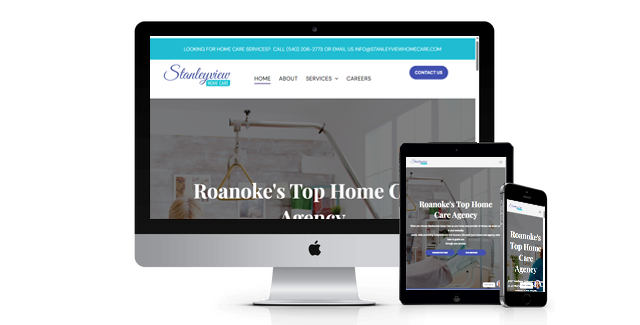 Stanleyview Home Care website design screenshot