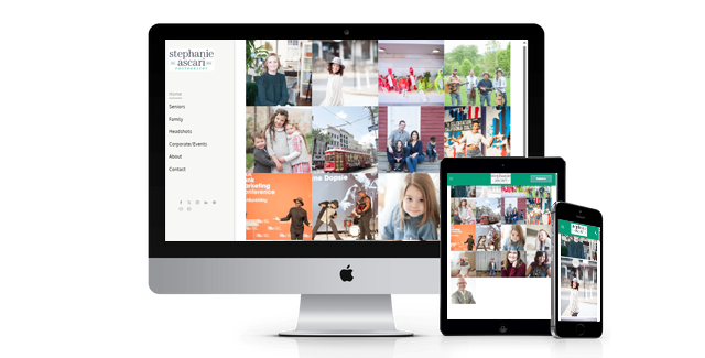 Stephanie Ascari website design screenshot