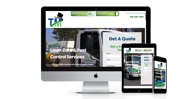 Turf Magic website design screenshot