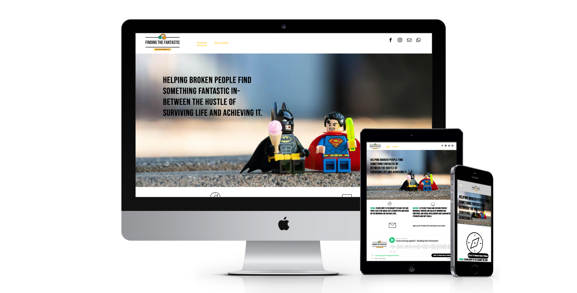 Finding The Fantastic website design screenshot