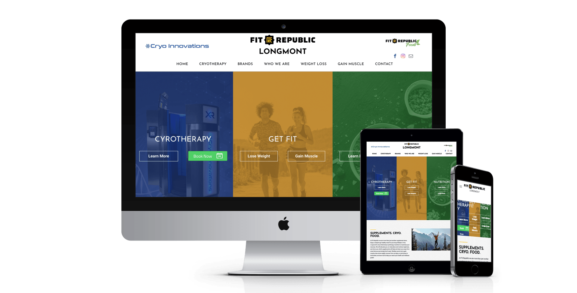 Fit Republic website design screenshot
