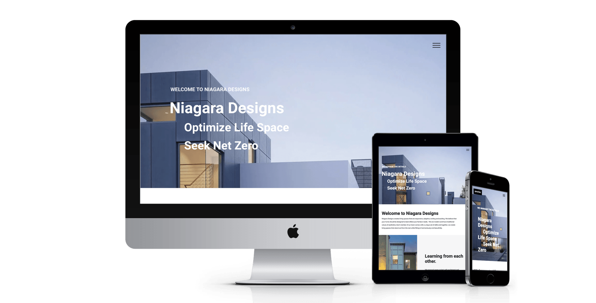 Niagra Designs website design screenshot
