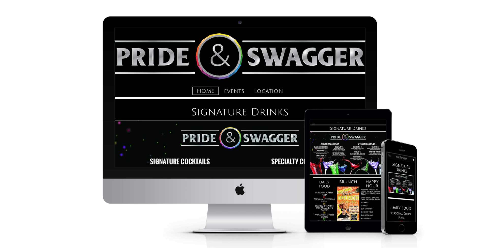 Pride & Swagger website design screenshot