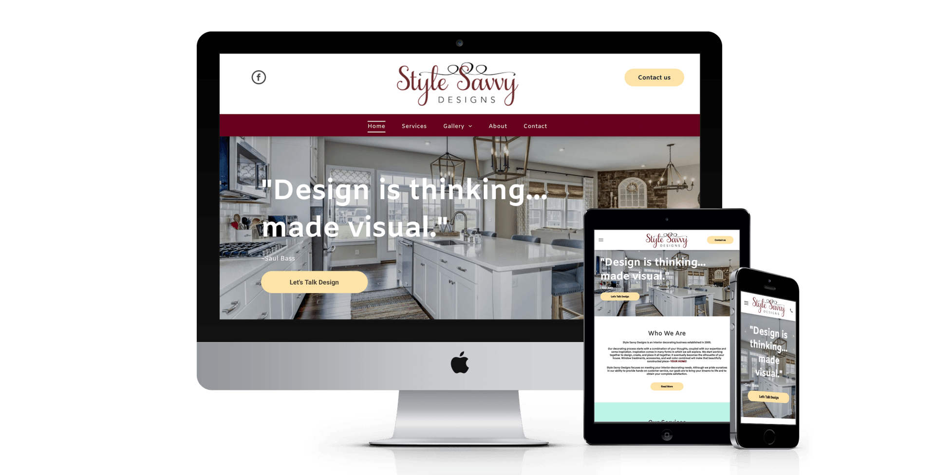 Style Savy Designs website design screenshot