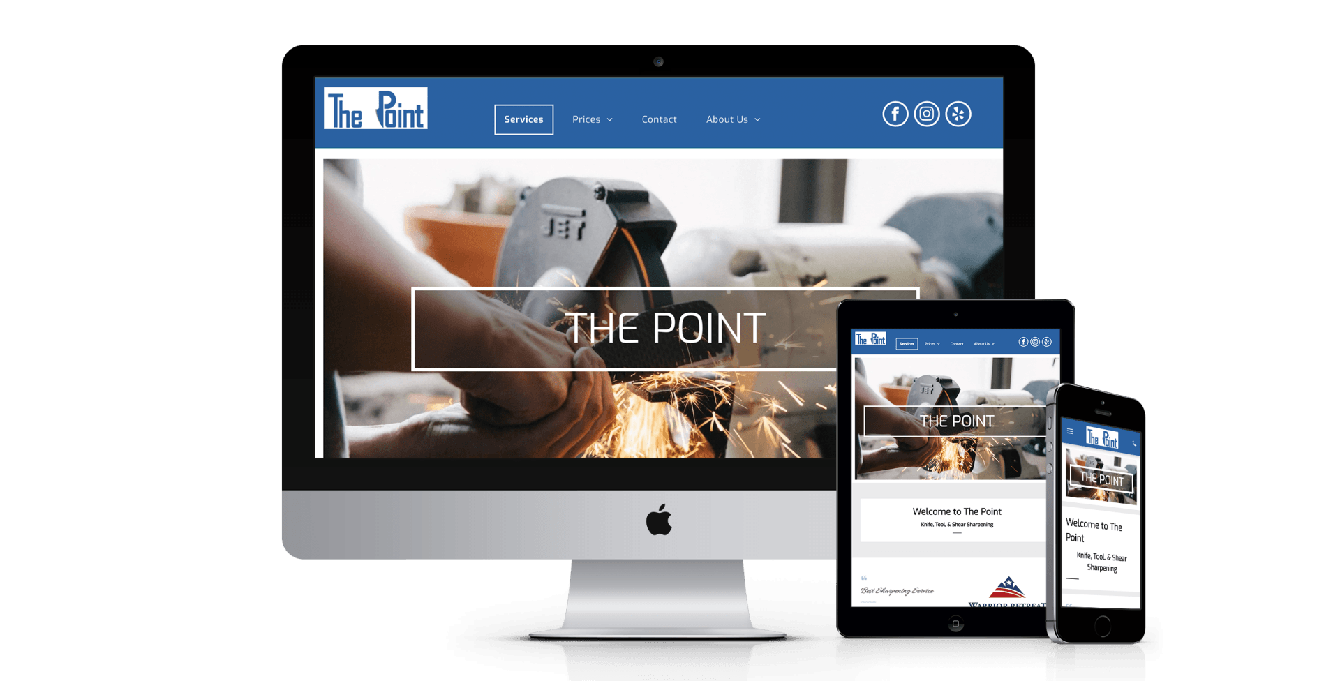 The Point website design screenshot