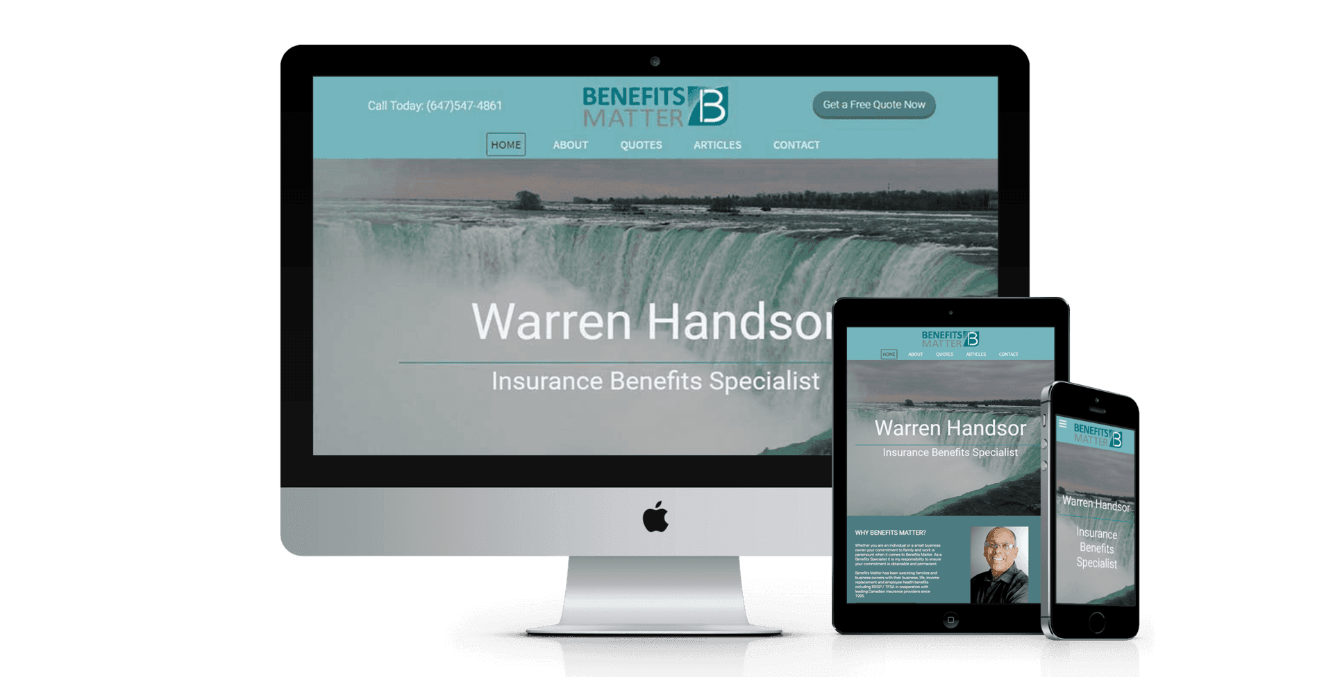 Benefits Matter website design screenshot