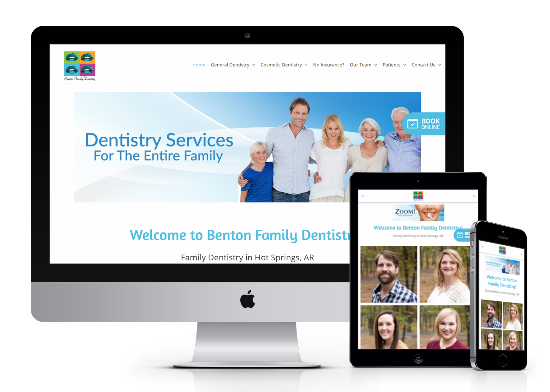 Benton Dental website design screenshot