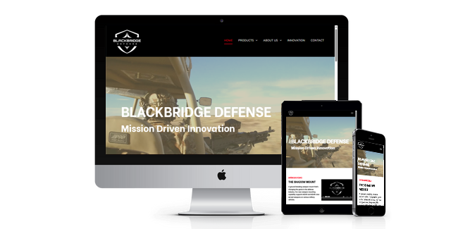 BlackBridge Defense website design screenshot