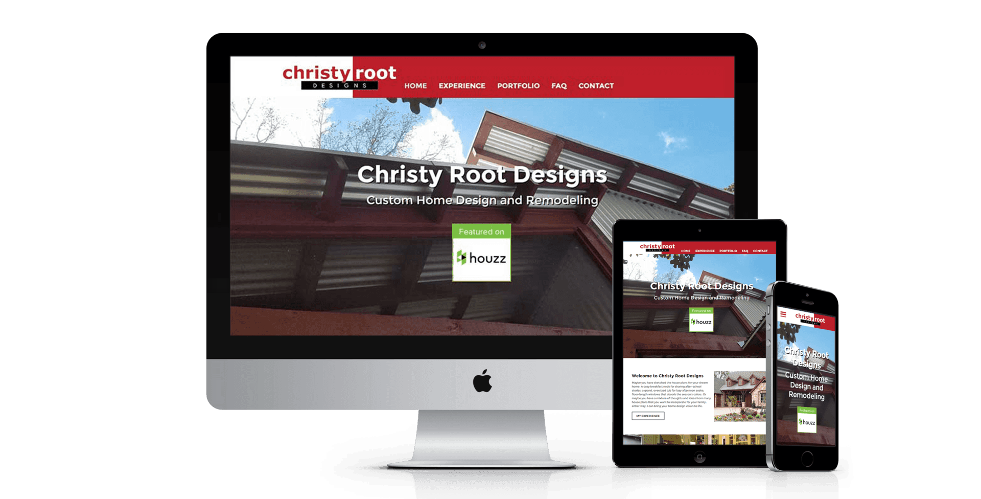 Christy Root Designs website design screenshot