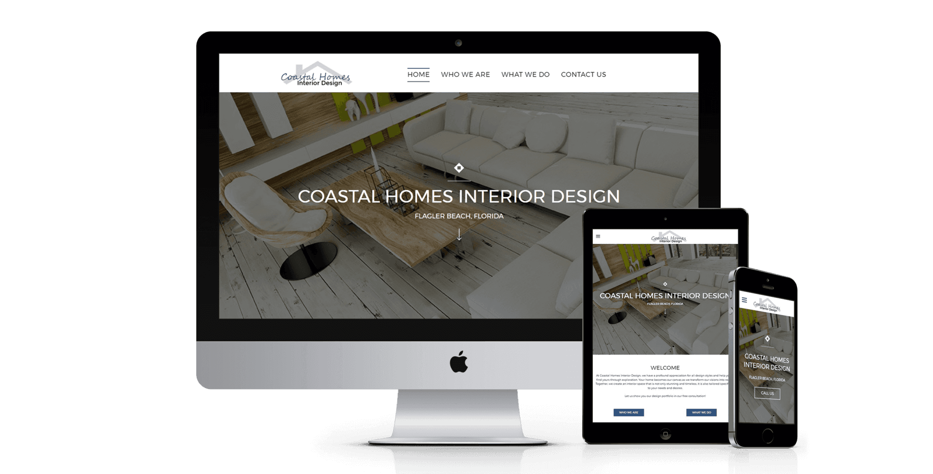 Coastal Homes website design screenshot