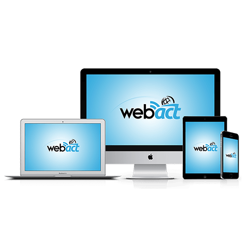 WebAct website editor device preview