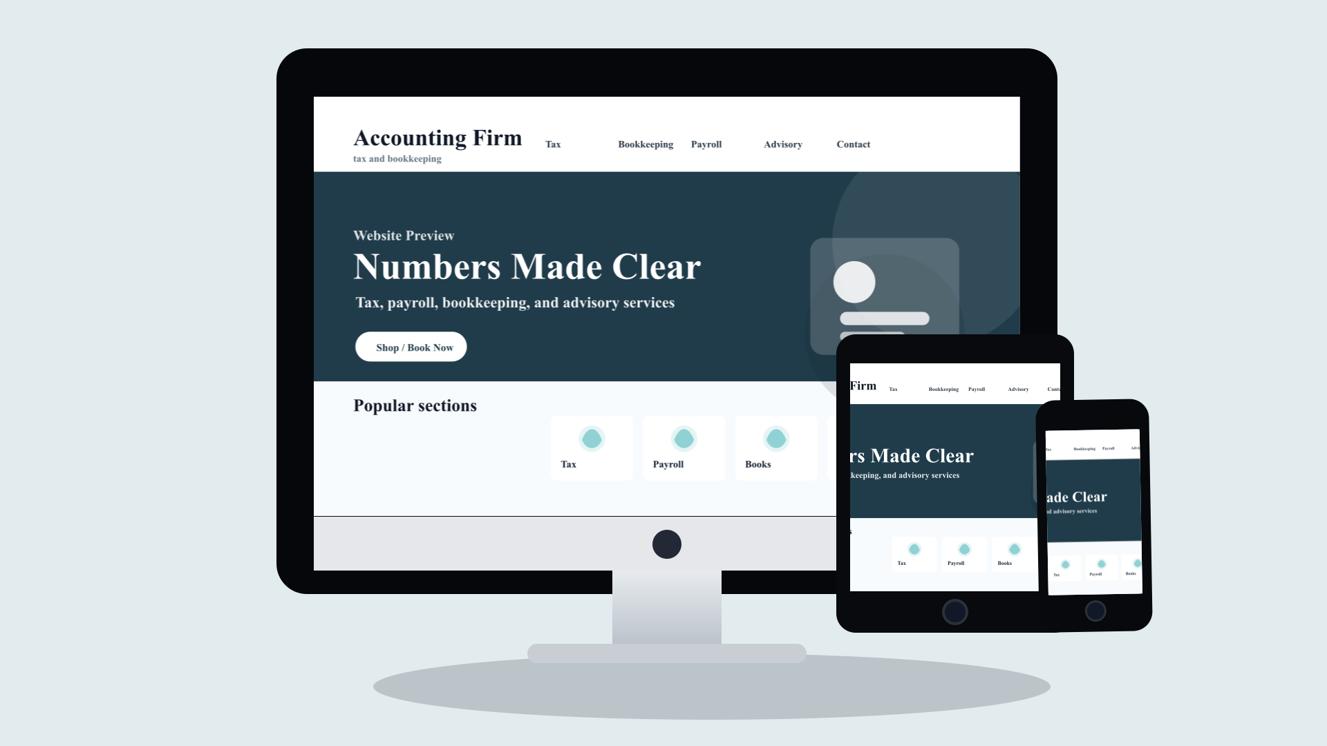 Accounting Firms website design preview