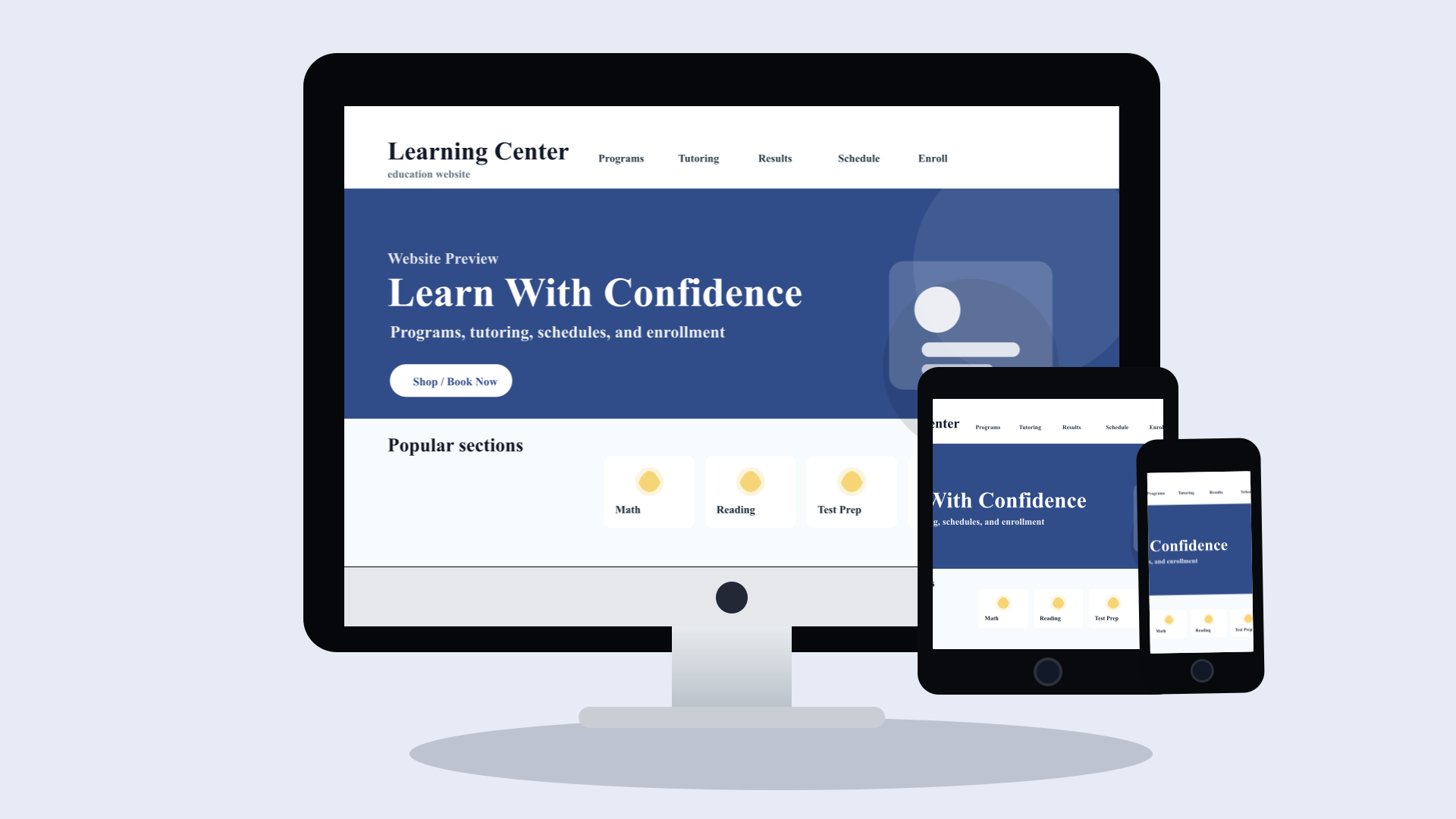 Schools & Education website design preview