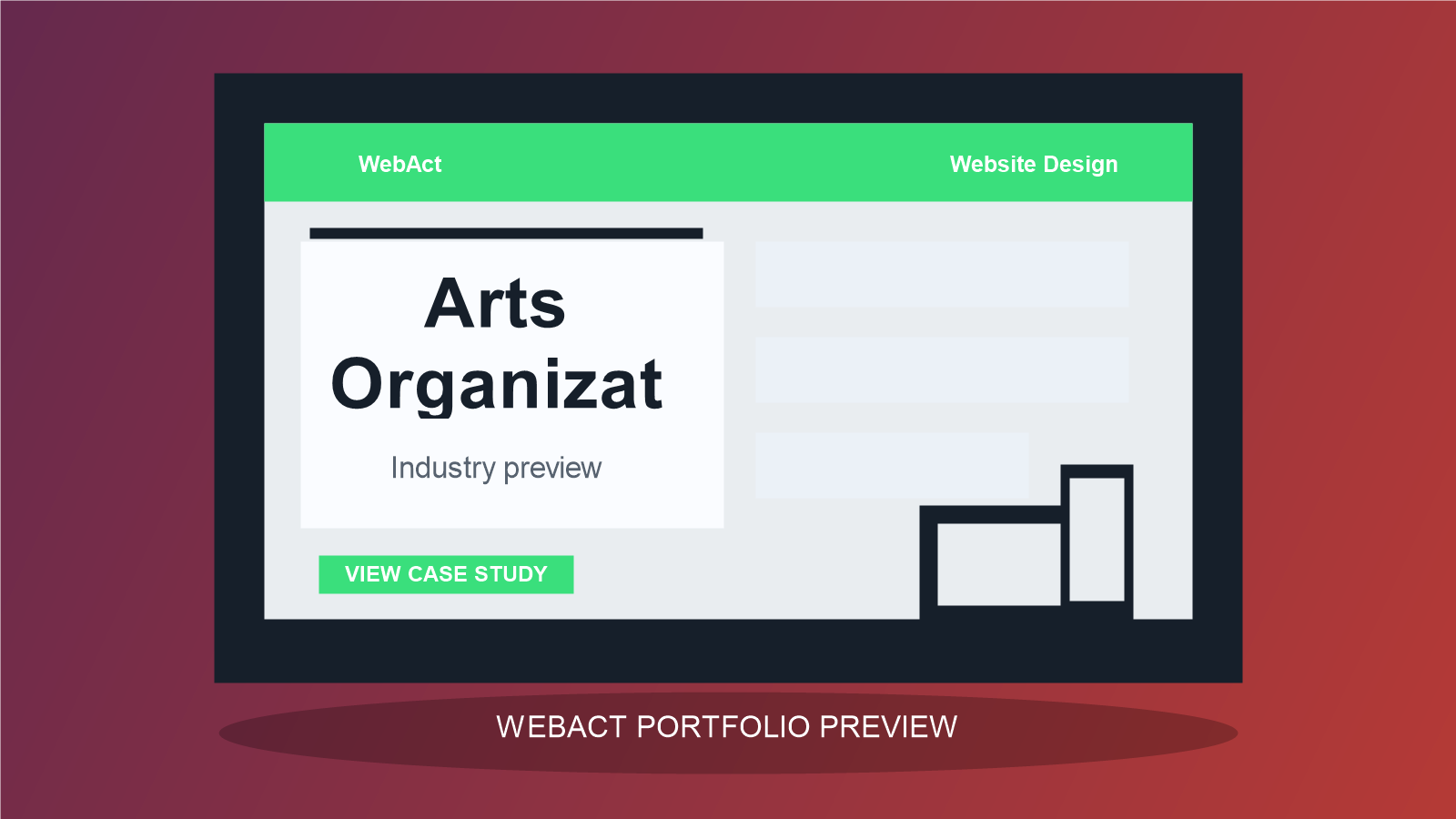 Arts Organizations website design preview