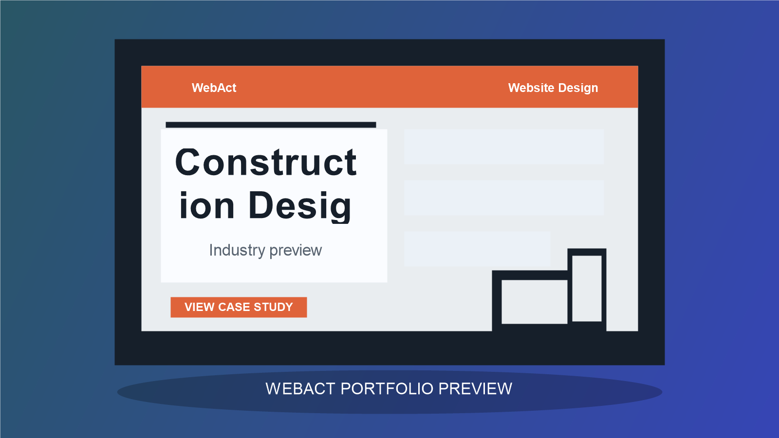 Construction Design website design preview