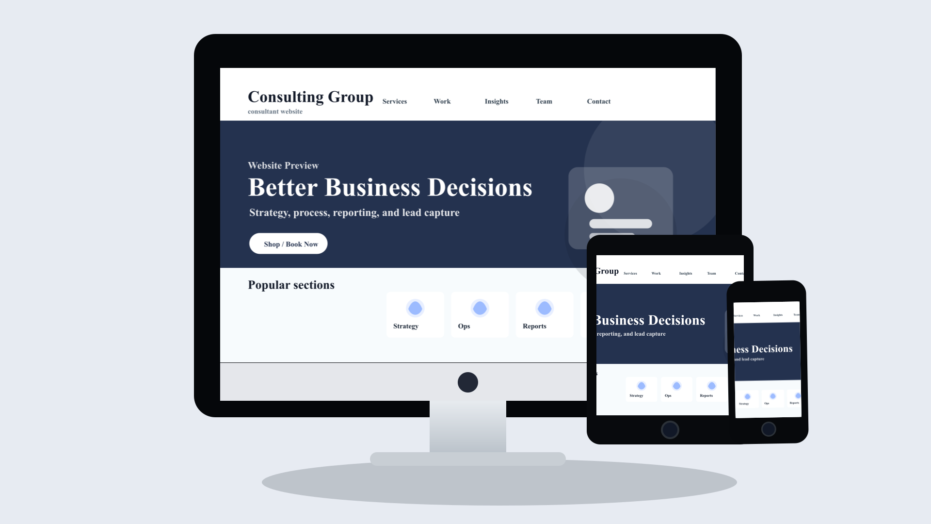 Consultants website design preview