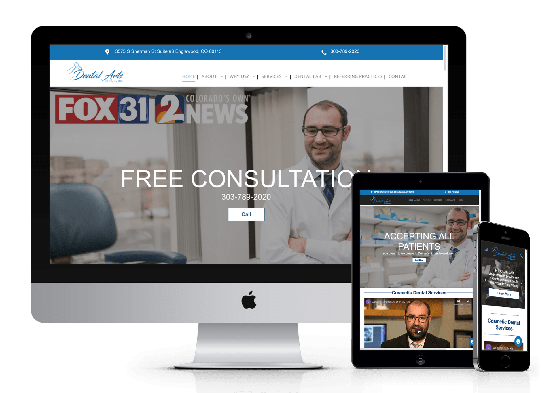 Dental & Medical website design preview