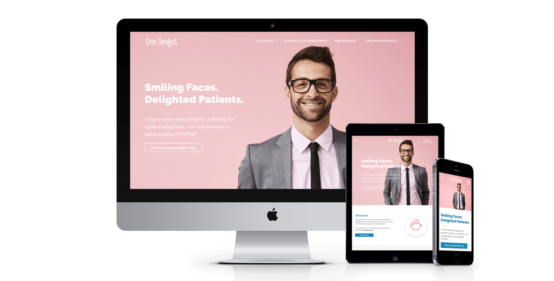 Dentists website design preview