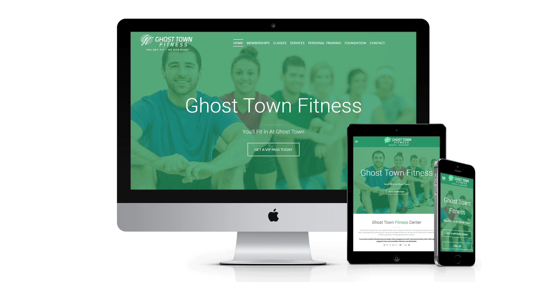 Fitness Gyms website design preview