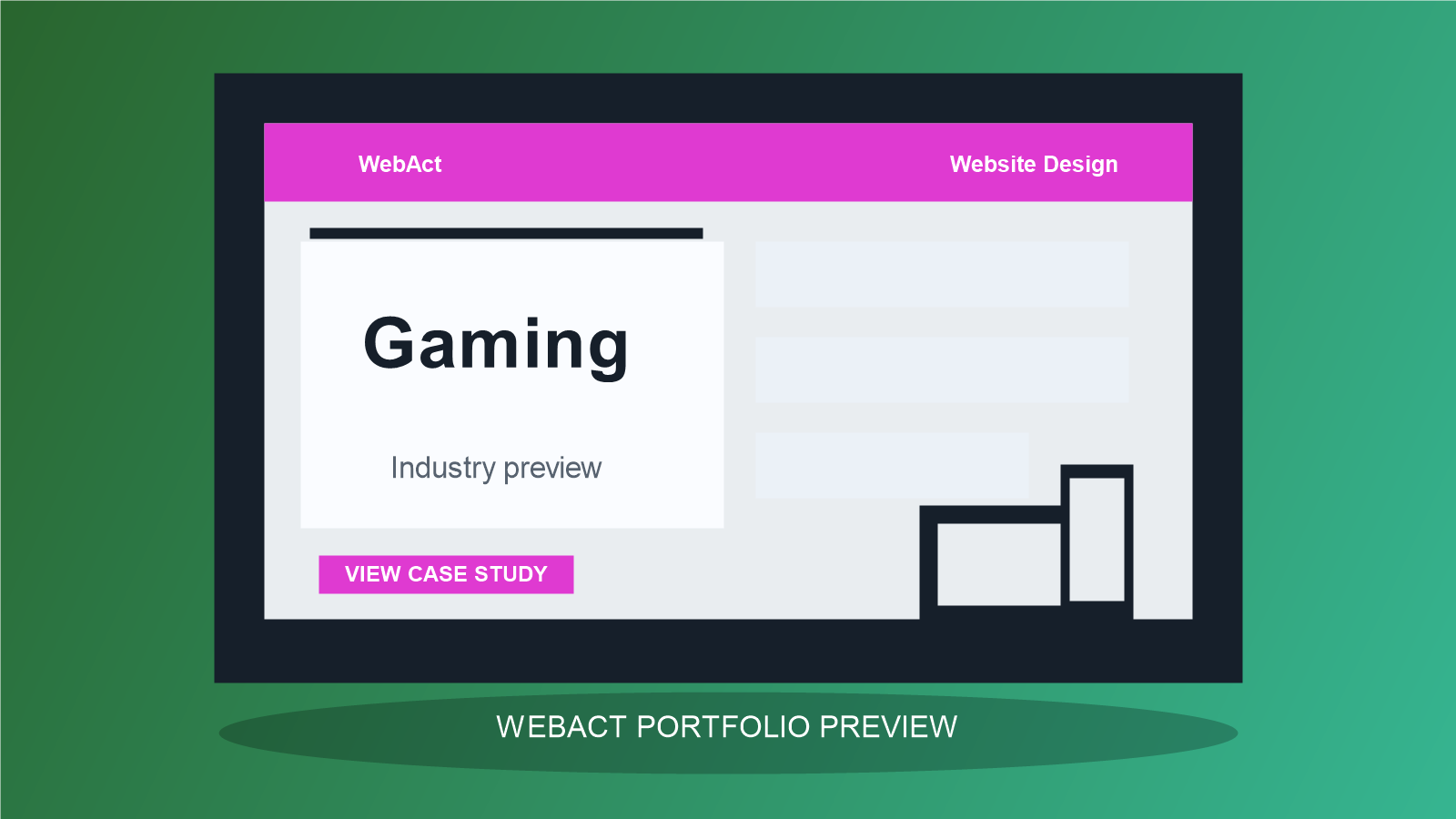 Gaming website design preview