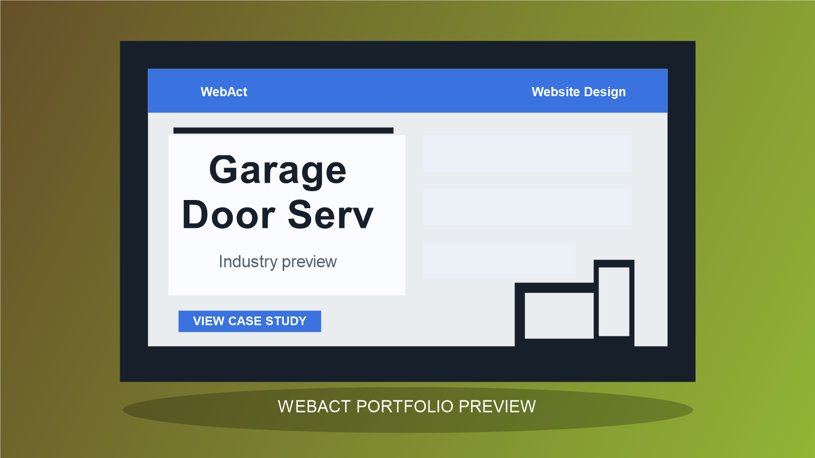 Garage Door Services website design preview