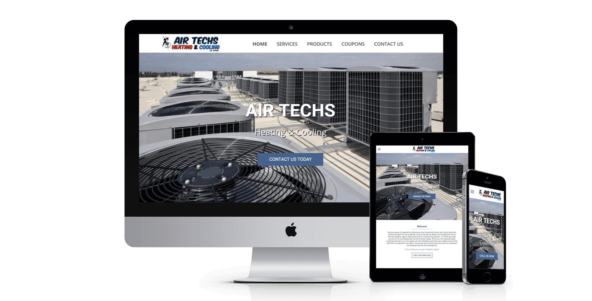 HVAC website design preview