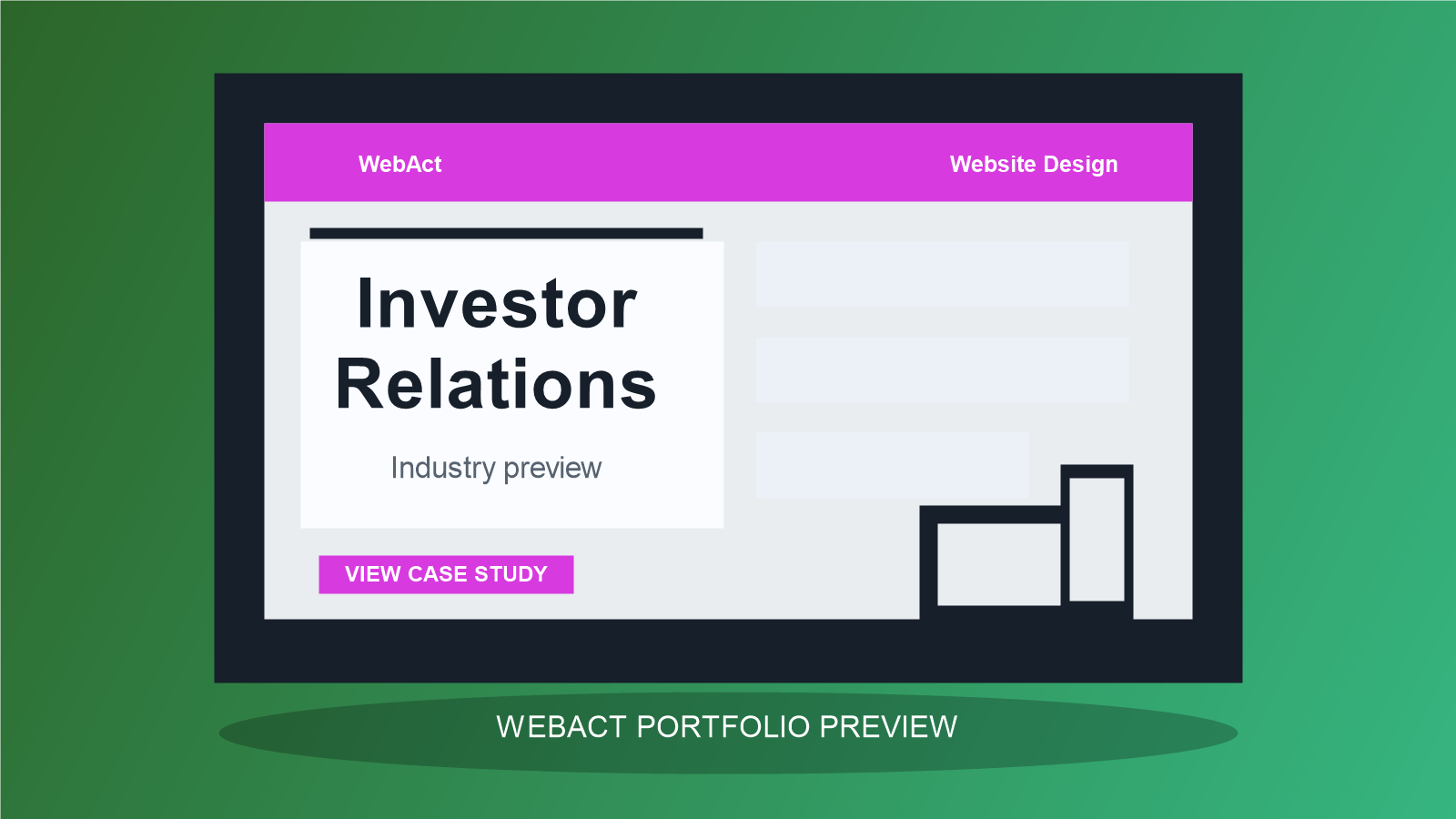 Investor Relations website design preview