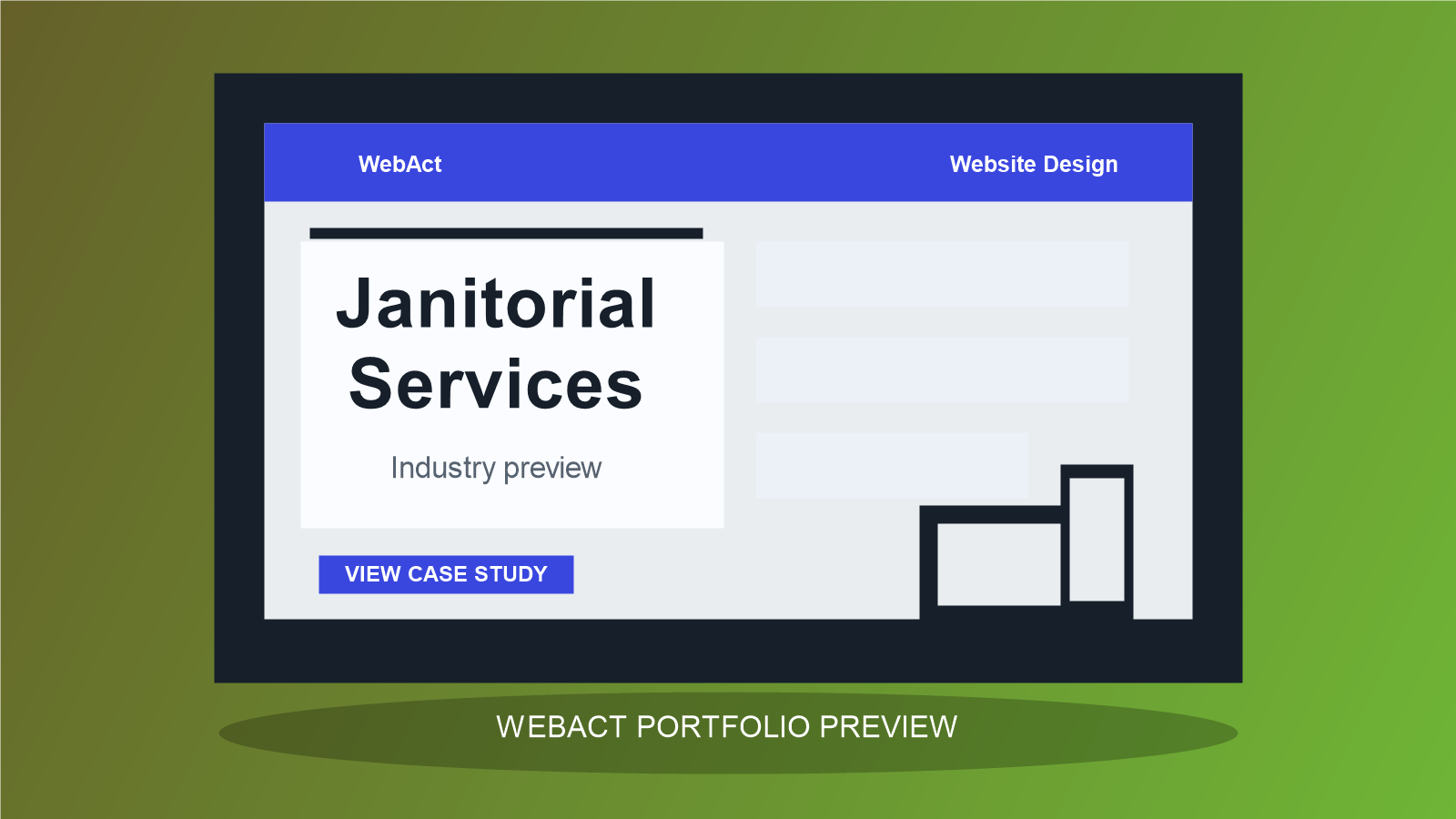 Janitorial Services website design preview