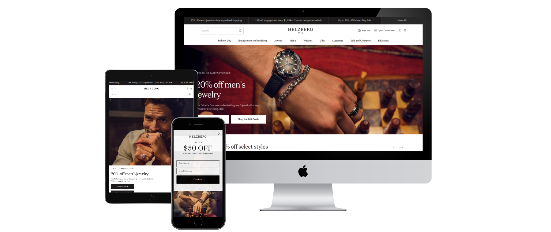 Jewelry Stores website design preview