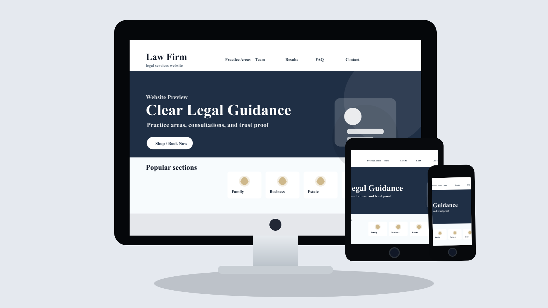 Law Firms website design preview
