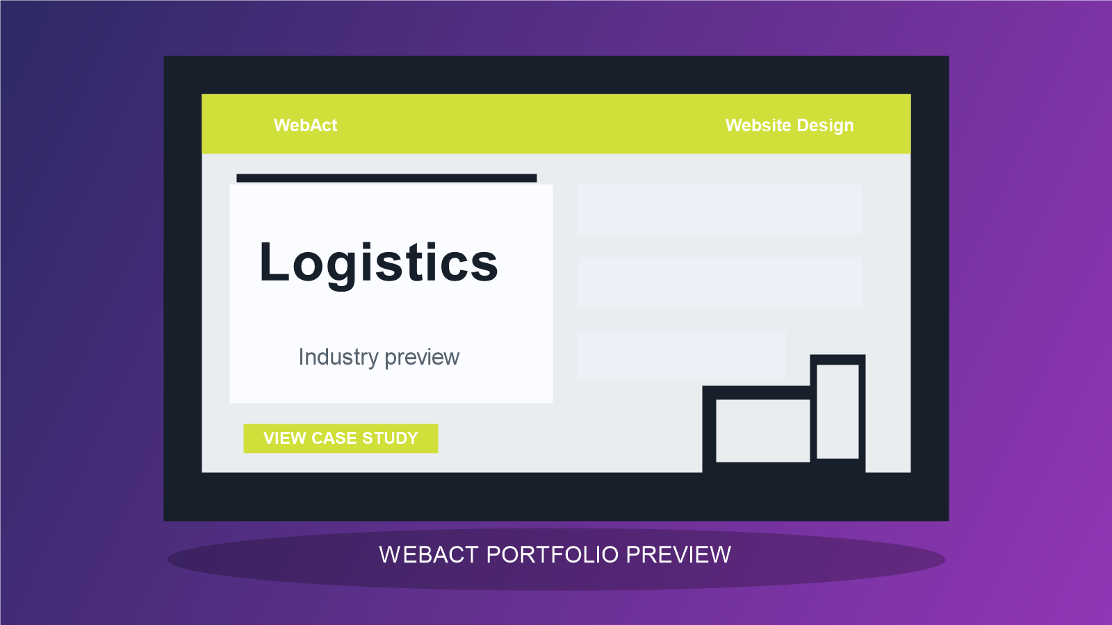 Logistics website design preview