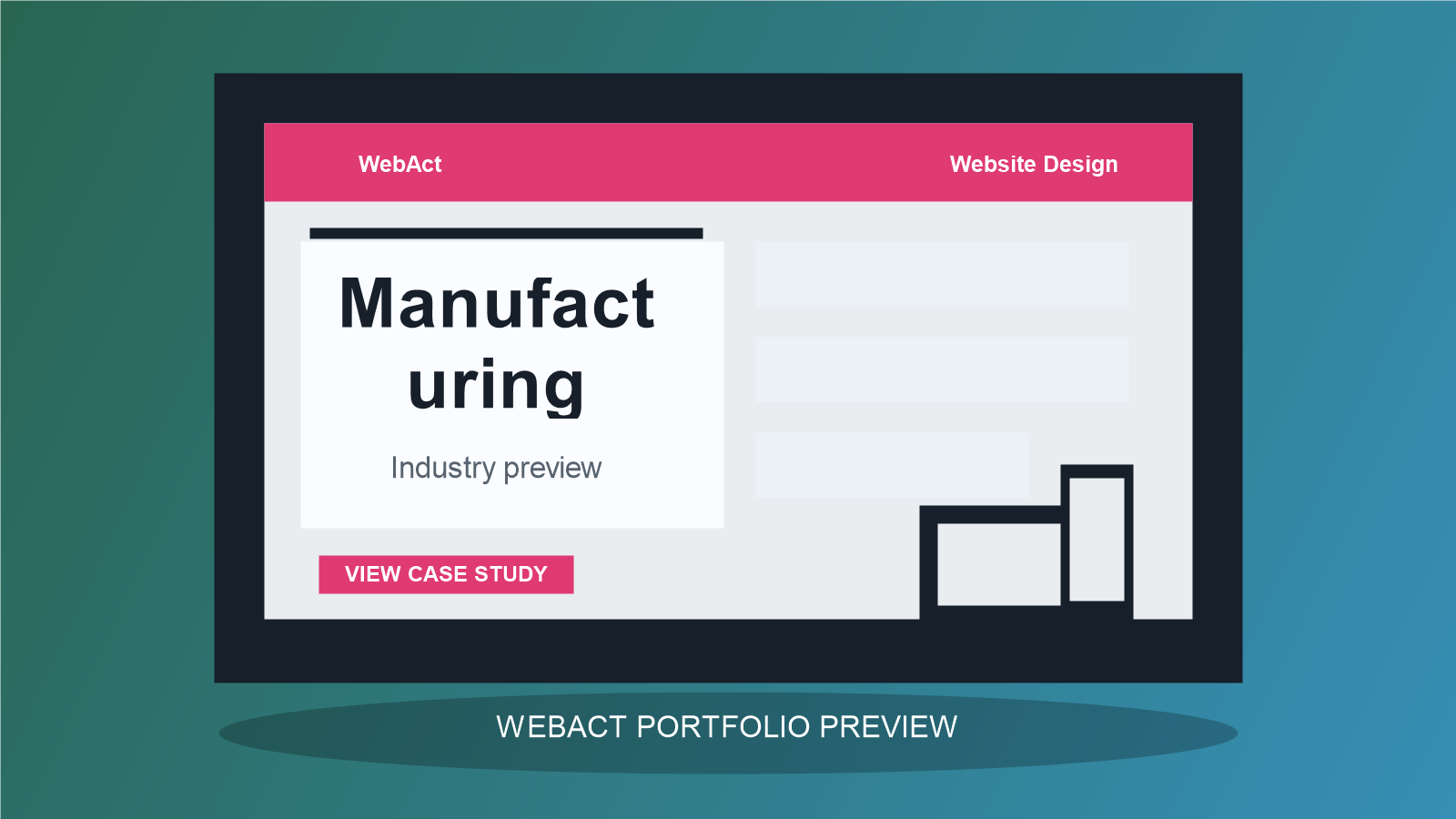 Manufacturing website design preview