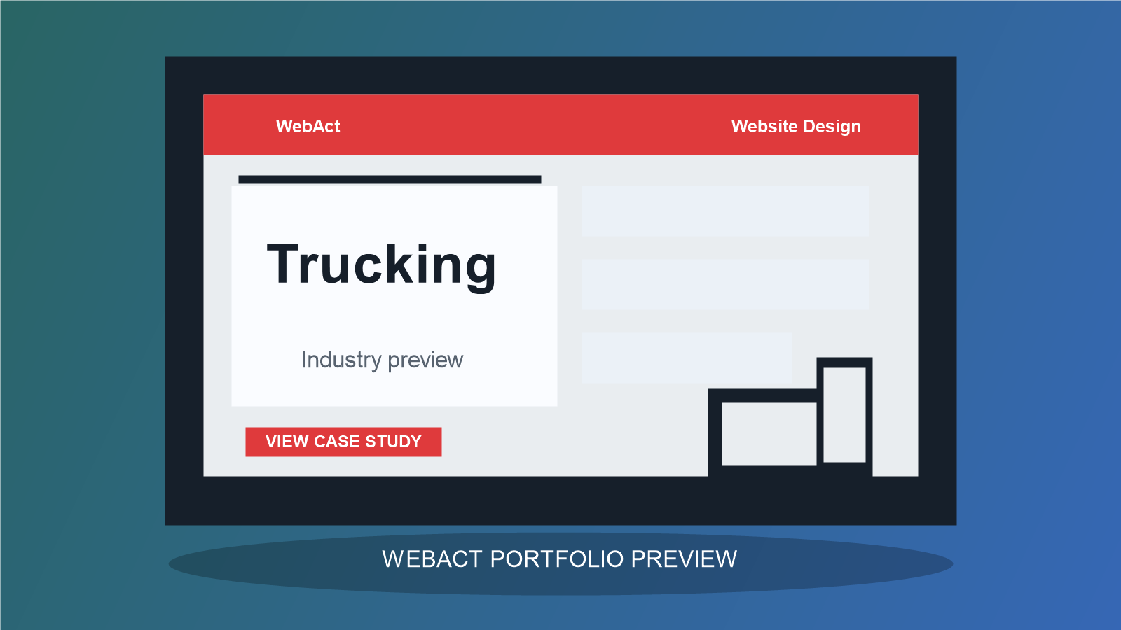 Trucking website design preview