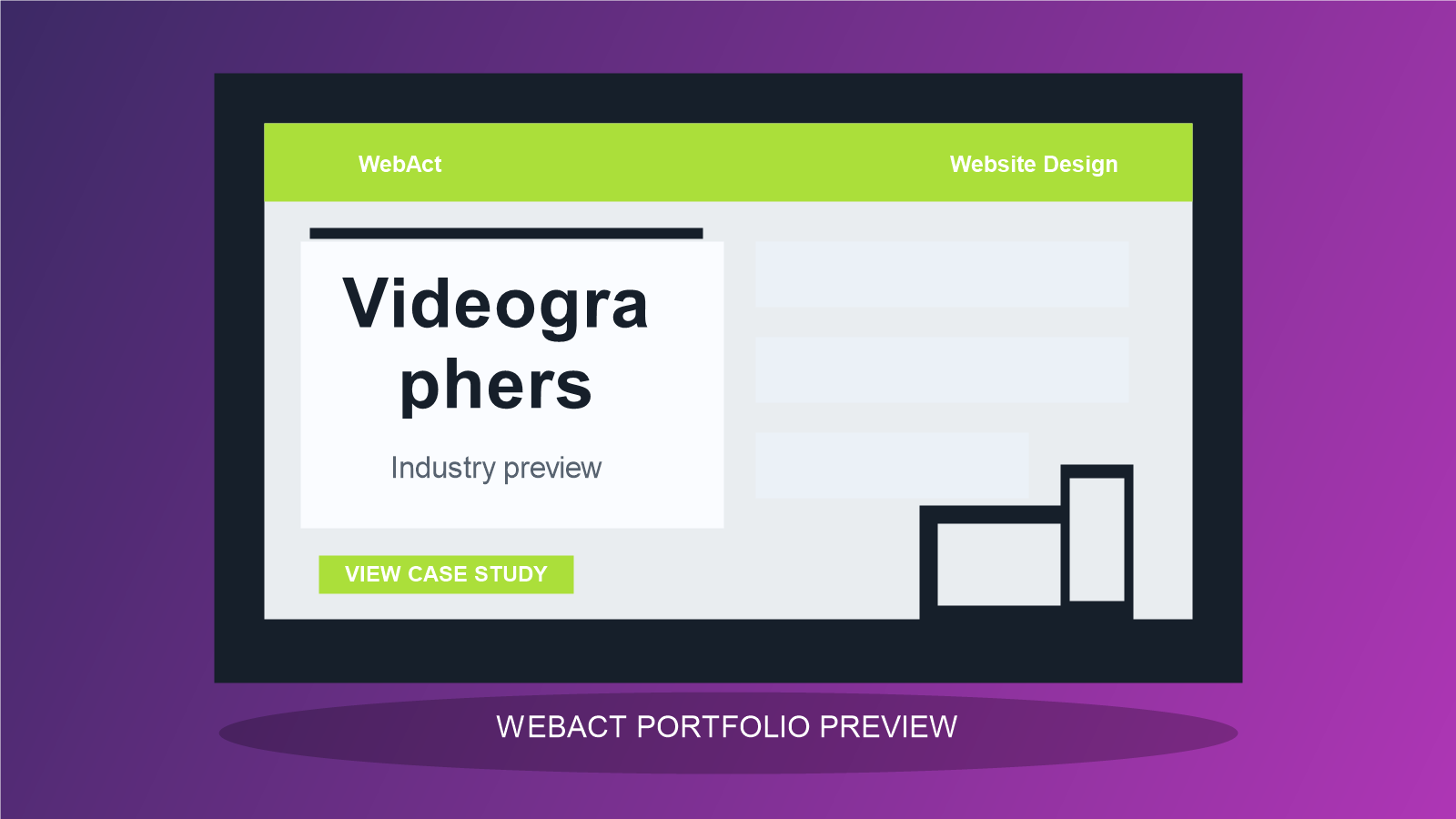 Videographers website design preview