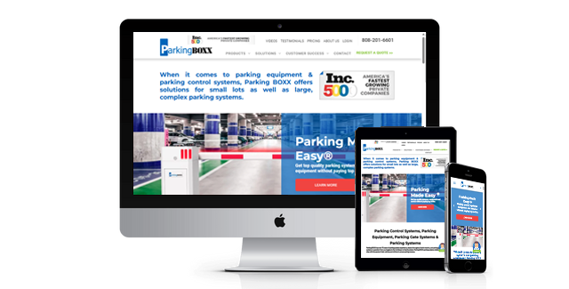 ParkingBoxx parking and mobility website preview